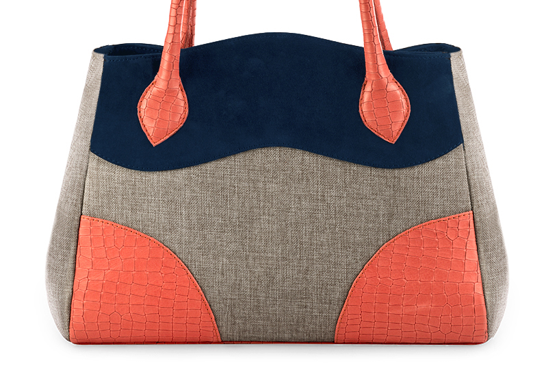 Navy blue dress handbag for women - Florence KOOIJMAN